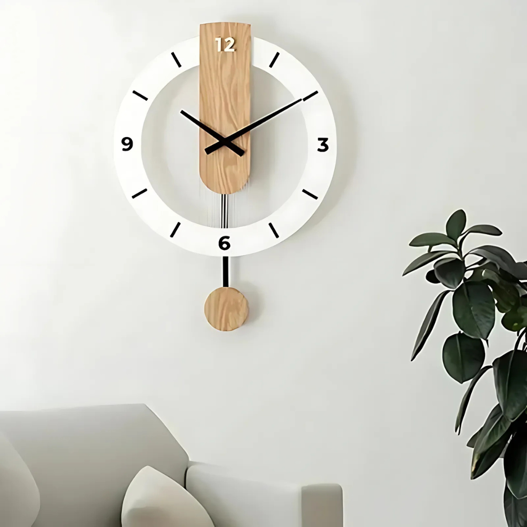 Brehn | Elegante große Uhr für das Wohnzimmer