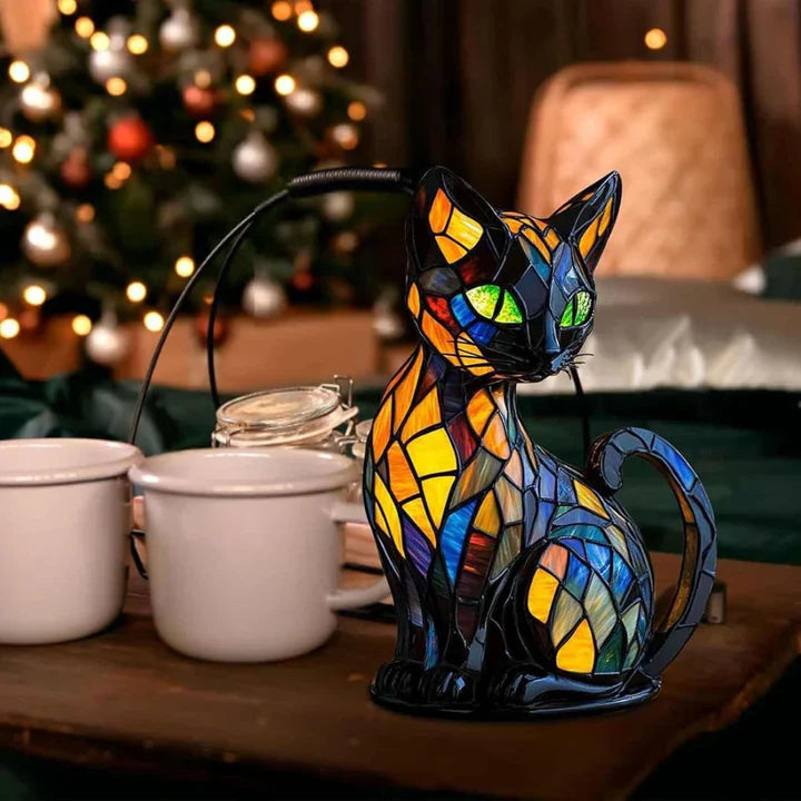 Lumikat Handgemachte Leuchtende Katzenlampe – Ambientebeleuchtung und Geschenk | Brehn