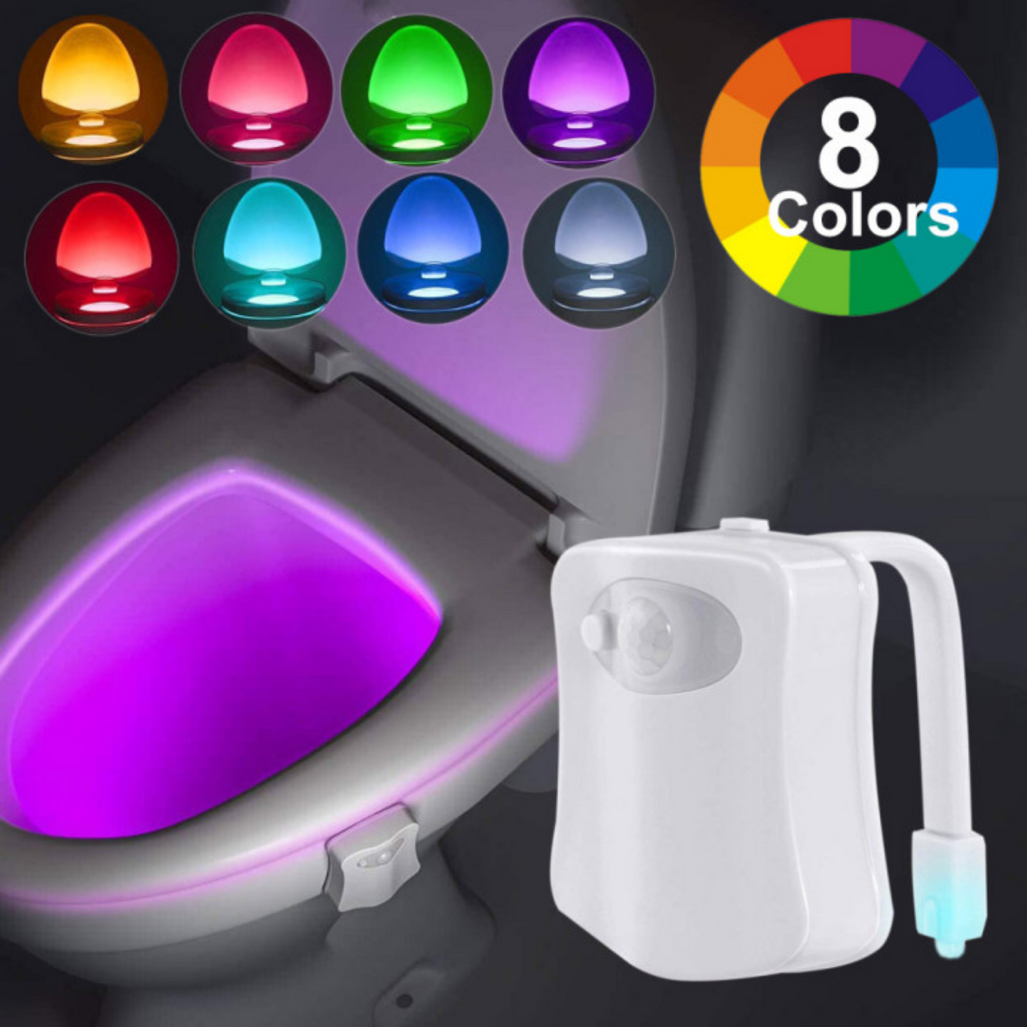 Brehn | Sehen Sie, wo Sie pinkeln | LED-Toilettenbeleuchtung mit Bewegungssensor