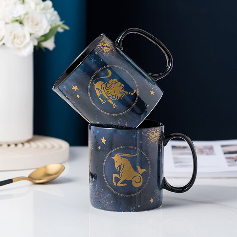 12 Konstellationen Tasse Kobalt Blau Keramik Kaffeetasse | Brehn