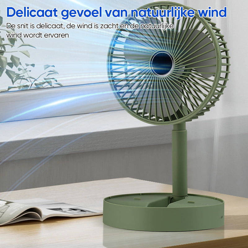 Portae Rechargeae Teleskope-Ventilator mit geräuscharmem Design und einstellbarer Höhe