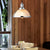 Brehn | GlimmerLux Kronleuchter - Retro gestreifter Luxus-Kronleuchter