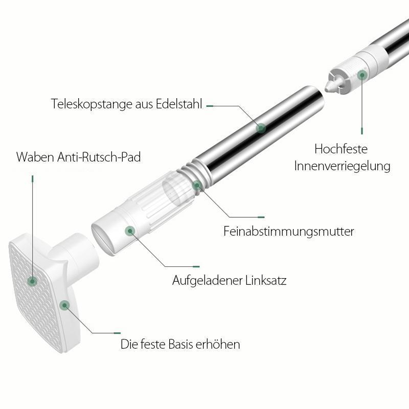 Brehn | Teleskop Kleidung Rod aus Edelstahl