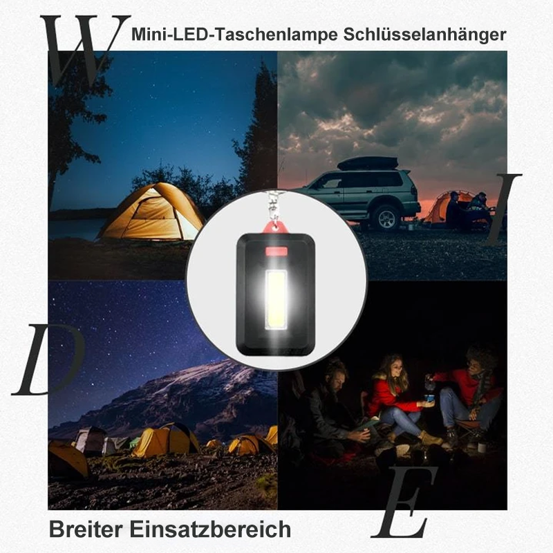 Mini-LED-Taschenlampe Schlüsselanhänger | Brehn