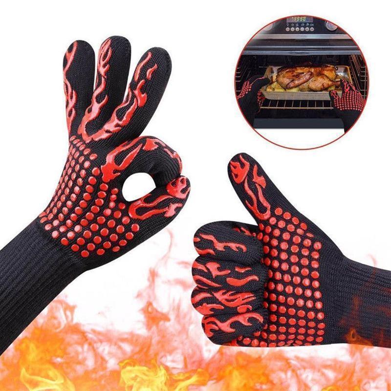 Bequee professionelle Grillhandschuhe hitzebeständige Handschuhe - 1 Paar | Brehn