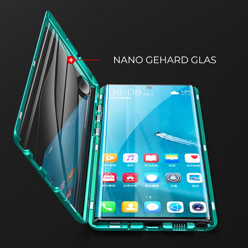Brehn | gehärtetes Glas Doppelseitige Handyhülle für Samsung