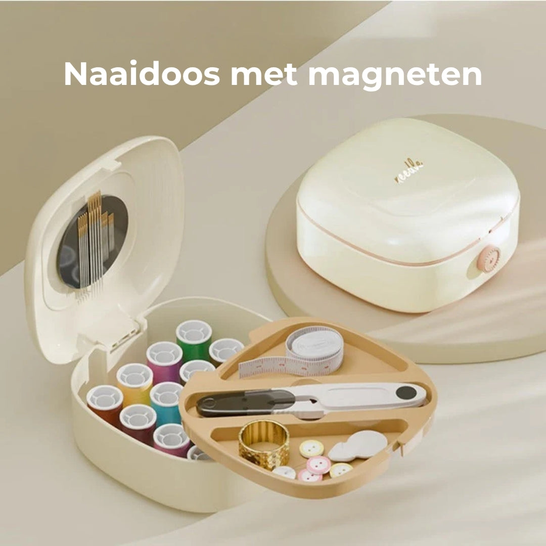 Magnetisches Nähset mit doppellagiger Box | Brehn