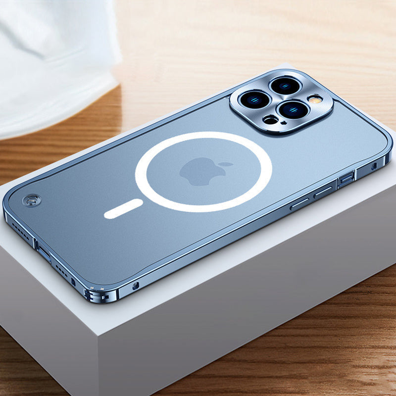 Magnetisches Gehäuse für iPhone mit Metallrahmen | Brehn