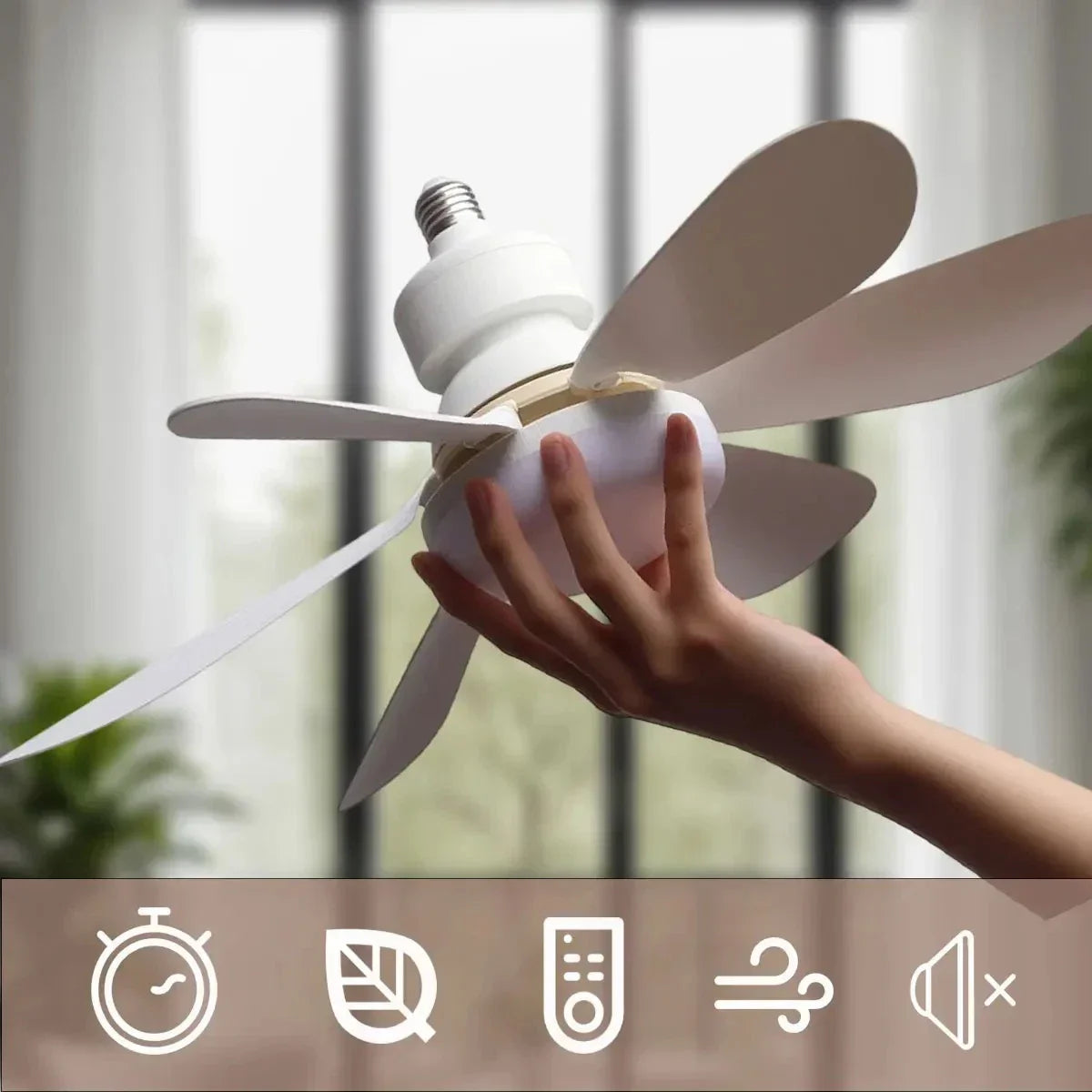 Deckenventilator LED mit Fernbedienung und dimmbaren Licht | Brehn