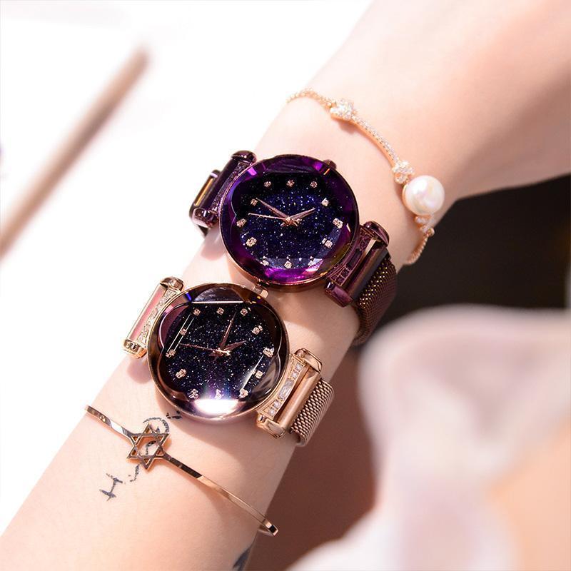Wasserdichte Sternenhimmel Mädchen Armbanduhr | Brehn