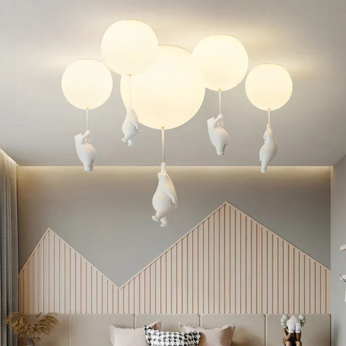 Kinder-Deckenlampe mit Bär und Ballon - CloudBear | Brehn