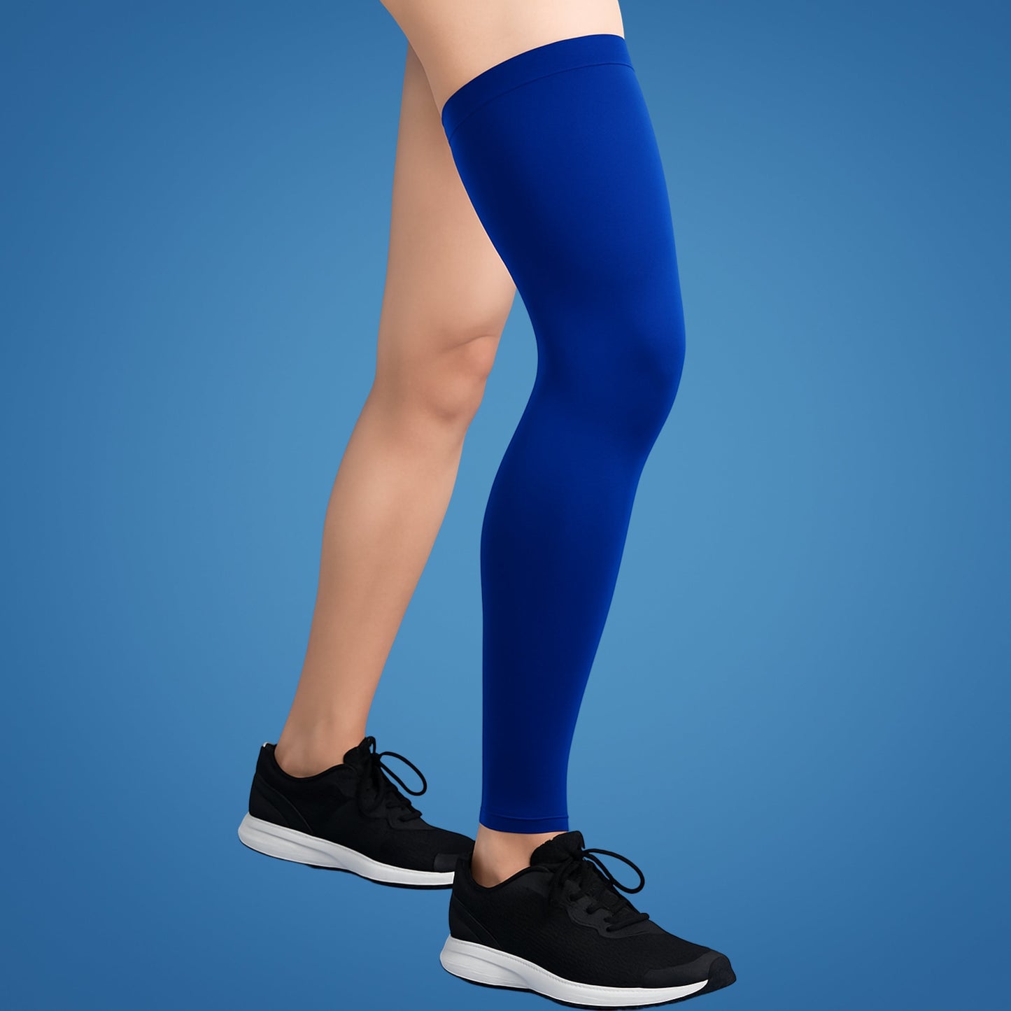 FlexiRelief | Full leg compression sleeve – Knee support – Graduated compression – Pain relief – Recovery – Swelling reduction Calf