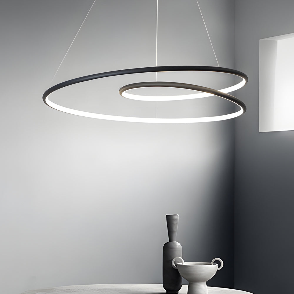 Moderne LED Dimmbar Pendelleuchte - Höhenverstellbare Deckenleuchte für Esszimmer & Wohnzimmer | Brehn