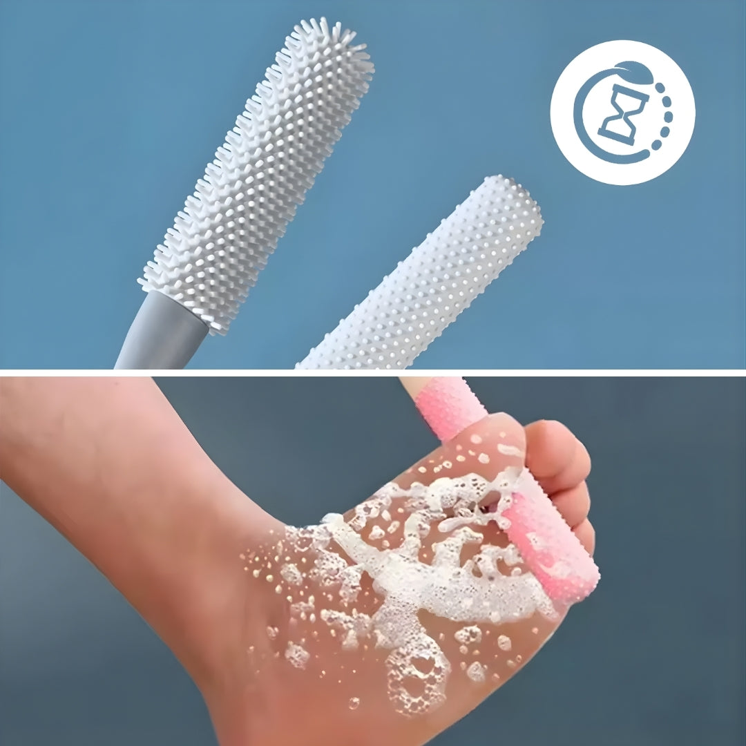 Tiefenreinigung von Schmutz und abgestorbener Haut – Weiche Silikonborsten – Sensible Füße und tägliche Hygiene Brehn