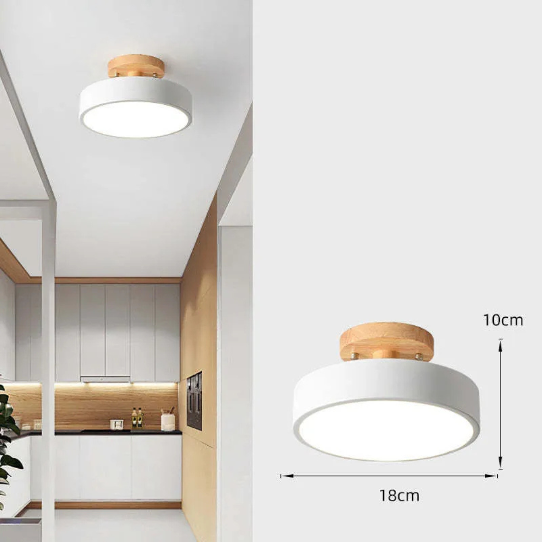 Brehn | Holz LED Deckenlampe