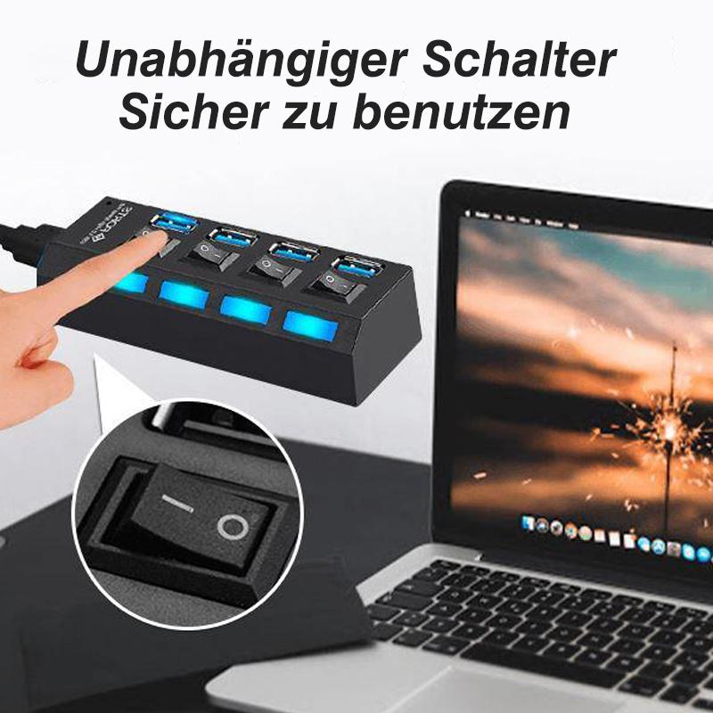 Brehn | Hochgeschwindigkeits-USB-Hub mit mehreren Anschlüssen