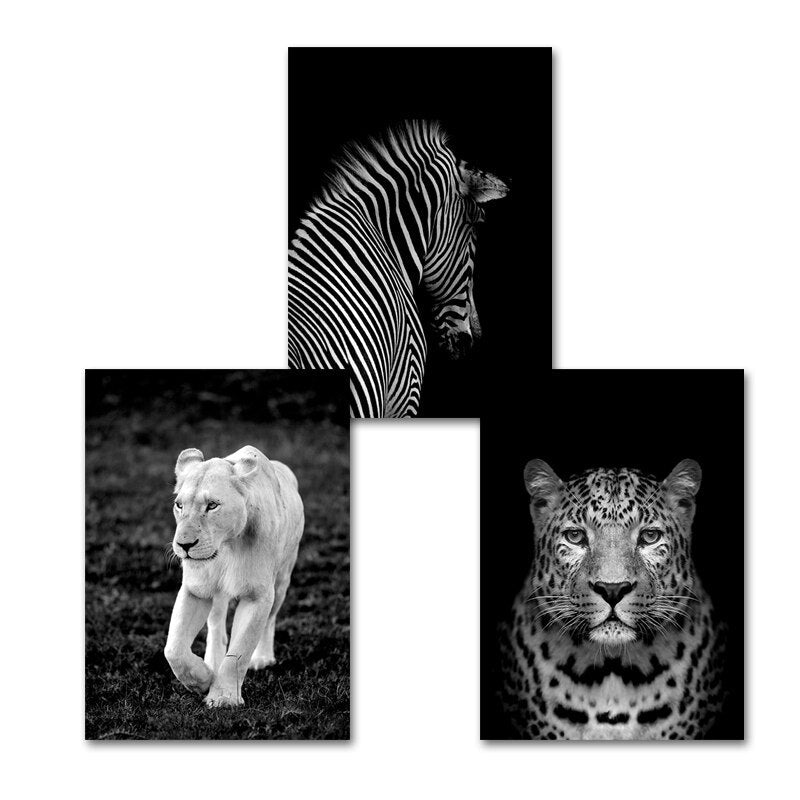 Afrika Wilde Große Katzen - Leinwand Wandkunst Malerei