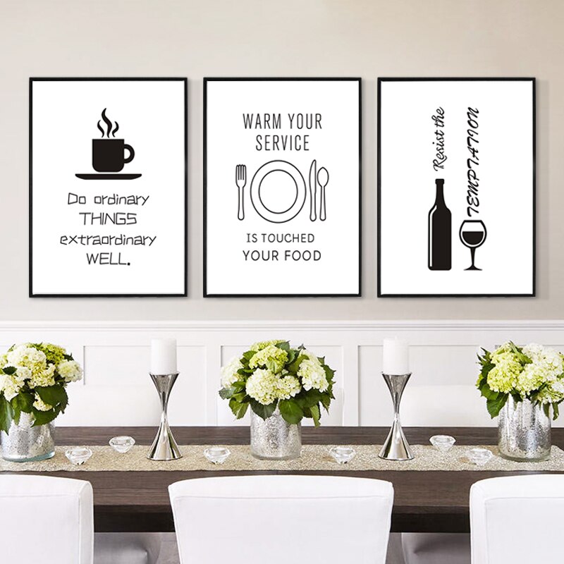 Minimalist Food Wine - Leinwand Wandkunst Malerei