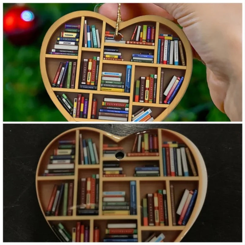 Brehn | Süße Herzförmige Bücherregaldekoration