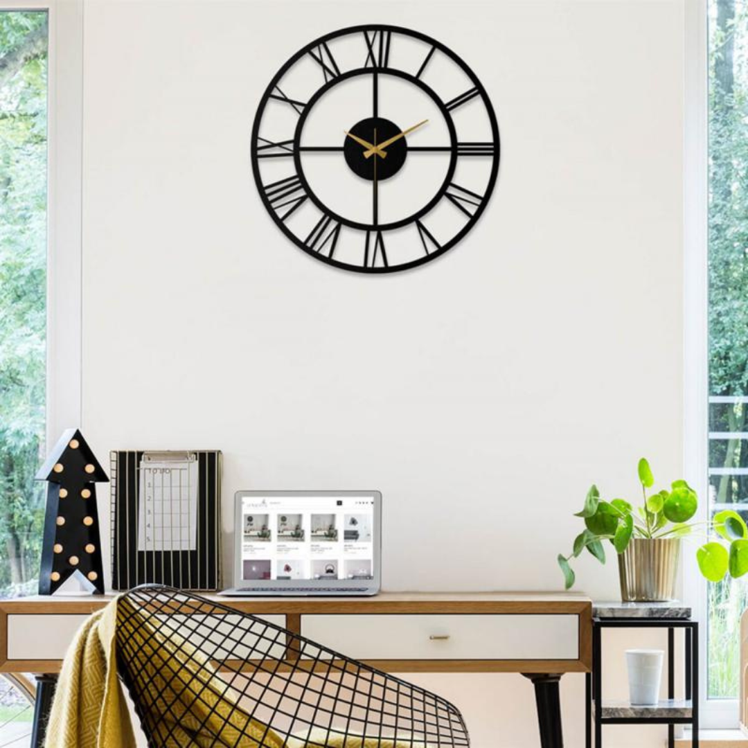 Brehn | Retro Wanduhr für das Wohnzimmer