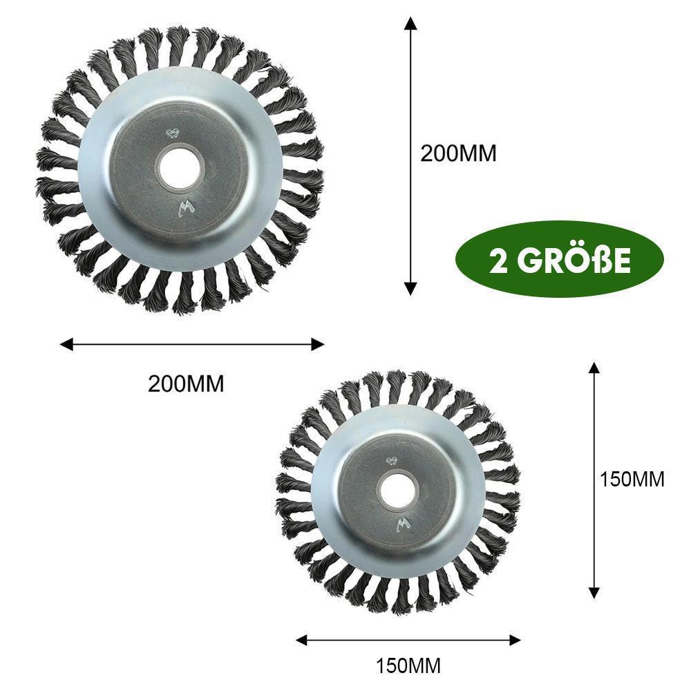 Brehn | Runde Twist Wire Wheel Bürste zum Bürsten- / Unkrautschneiden