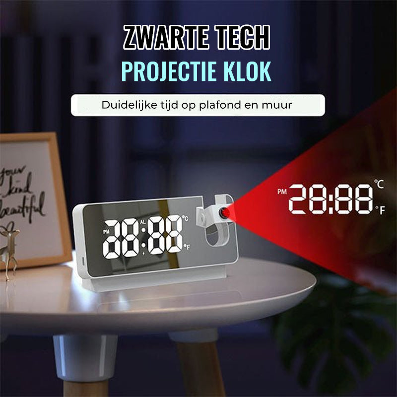 Moderner Projektionswecker | Multifunktionaler Wecker mit Projektion | Brehn
