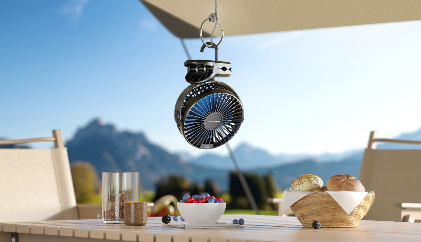 Tragbarer Clip-On Ventilator - Batteriebetriebener Kinderwagenventilator | Brehn