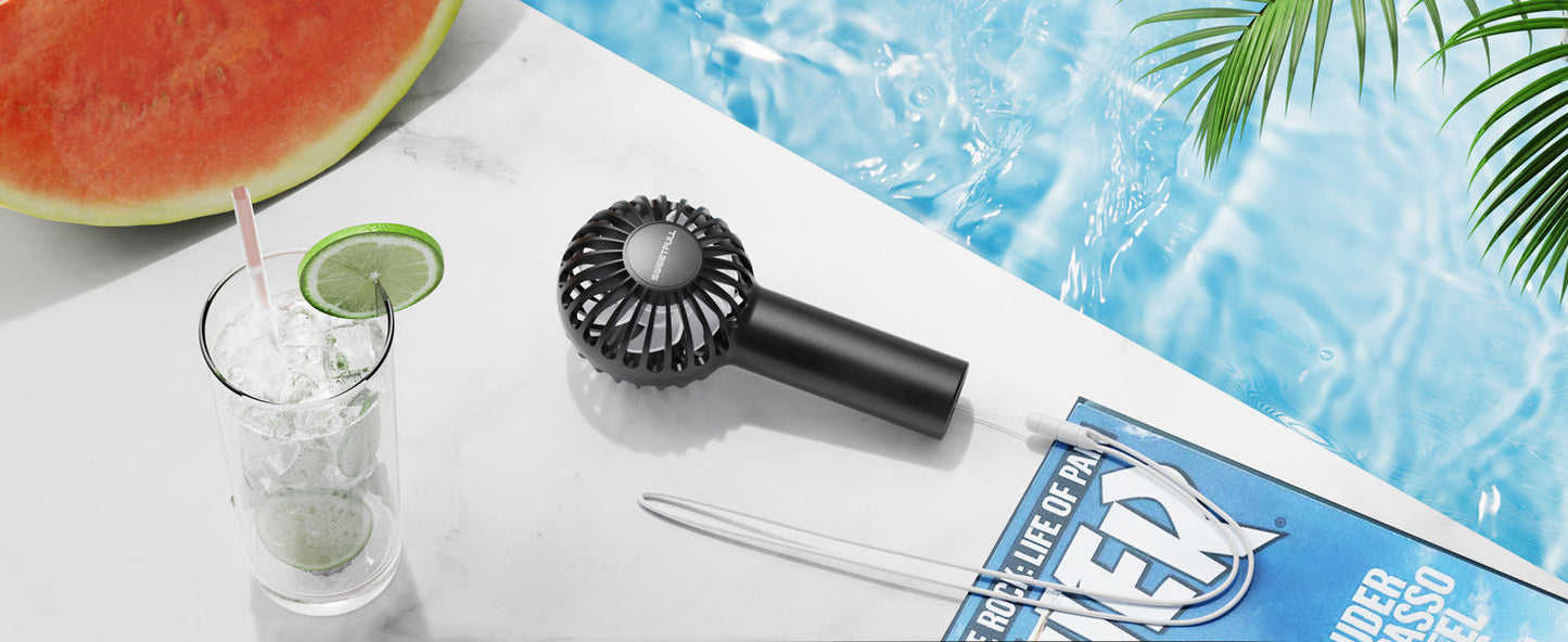 Mini tragbarer Ventilator Leistungsstarker tragbarer Ventilator Wiederaufladbar | Brehn