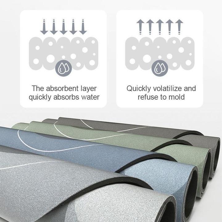 Superabsorbierende Fußmatte für Zuhause, Badezimmer Weiche schnelltrocknende Matte | Brehn