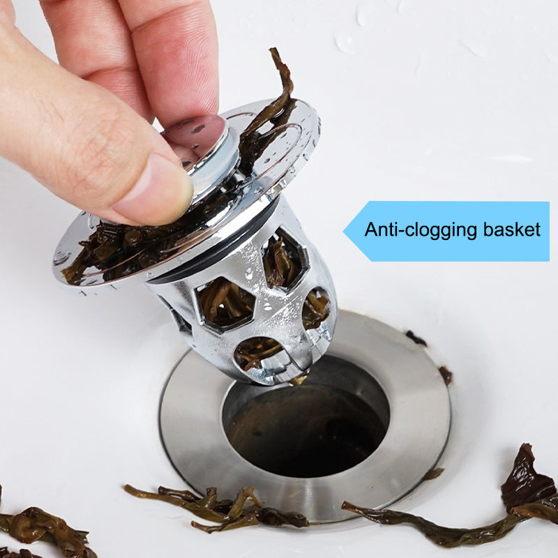 Brehn | Universal Waschbecken Abflusssystem Stopfen
