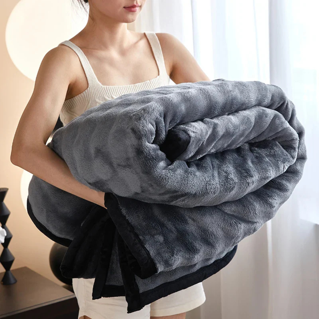 Brehn | Wendbare Fleece-Decke für Wärme und Komfort
