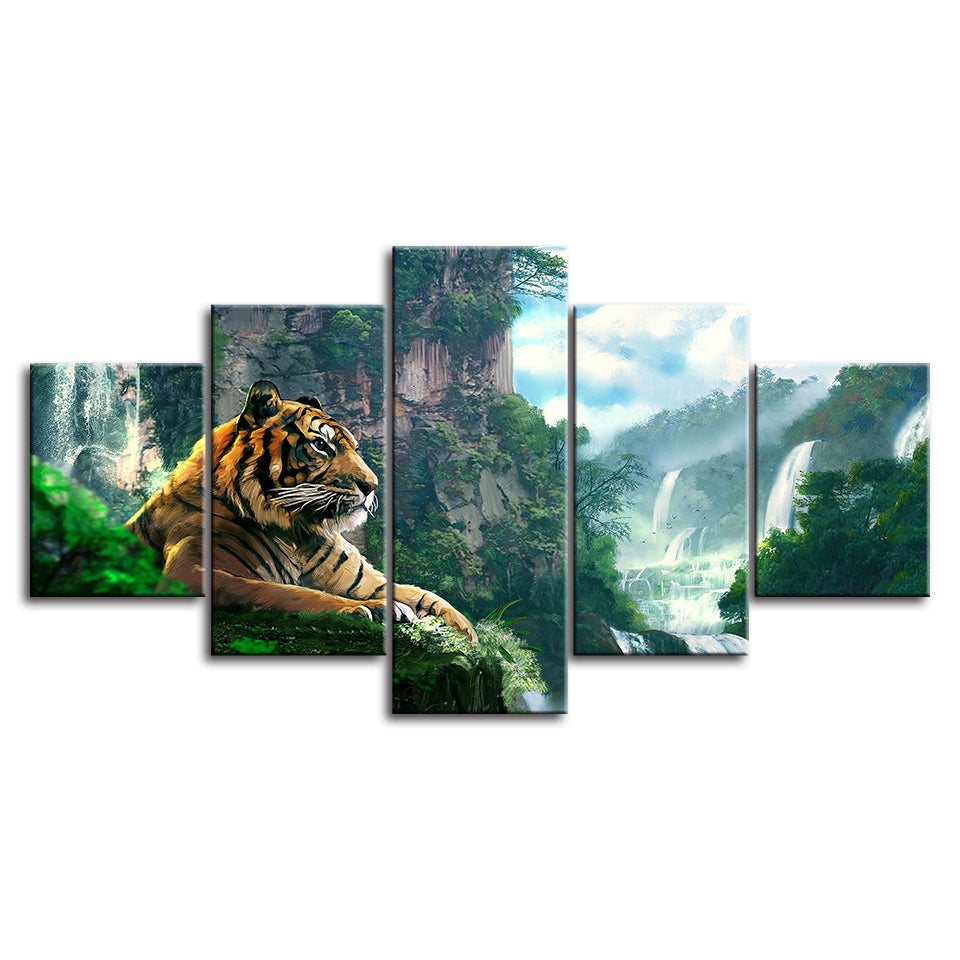 Tiger - Leinwand Wandkunst Malerei