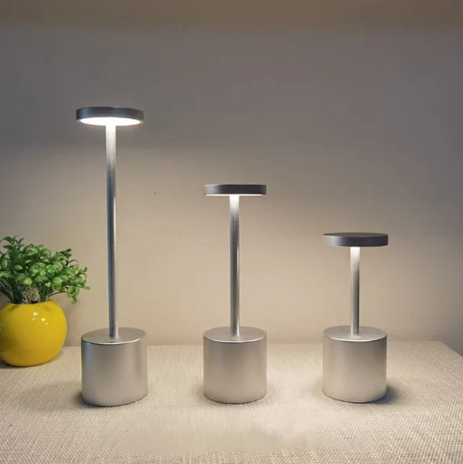 Brehn | LumaLite Wiederaufladbare LED-Tischlampe | Kabellos | Dimmbar | Modernes Design für Restaurants und Zuhause