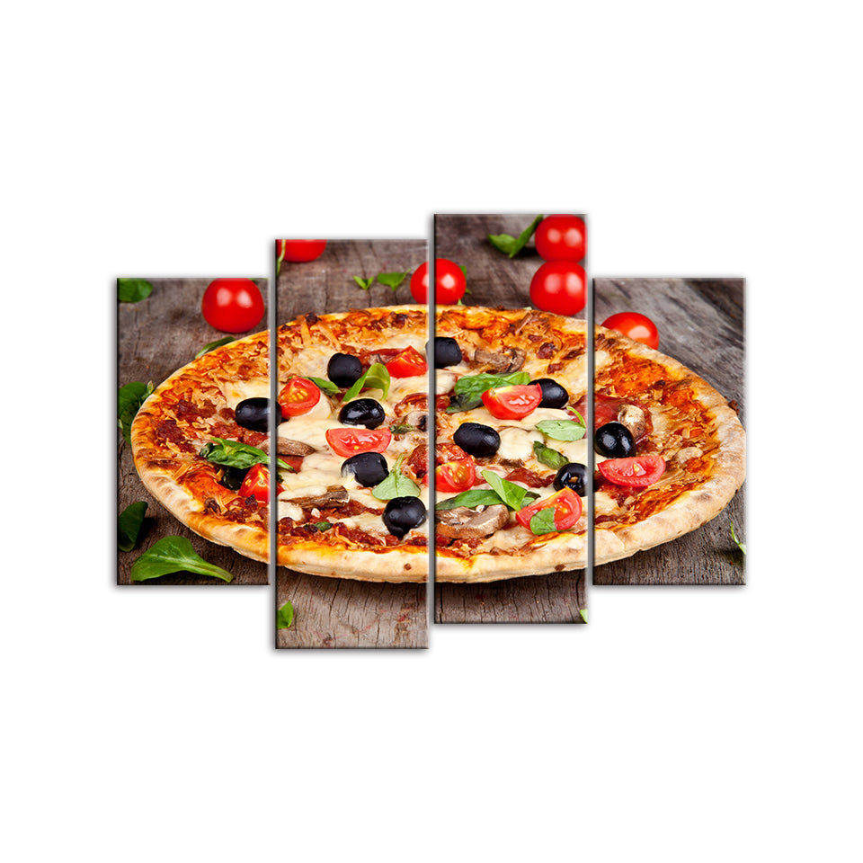 Gourmet-Pizza - Leinwand Wandkunst Malerei