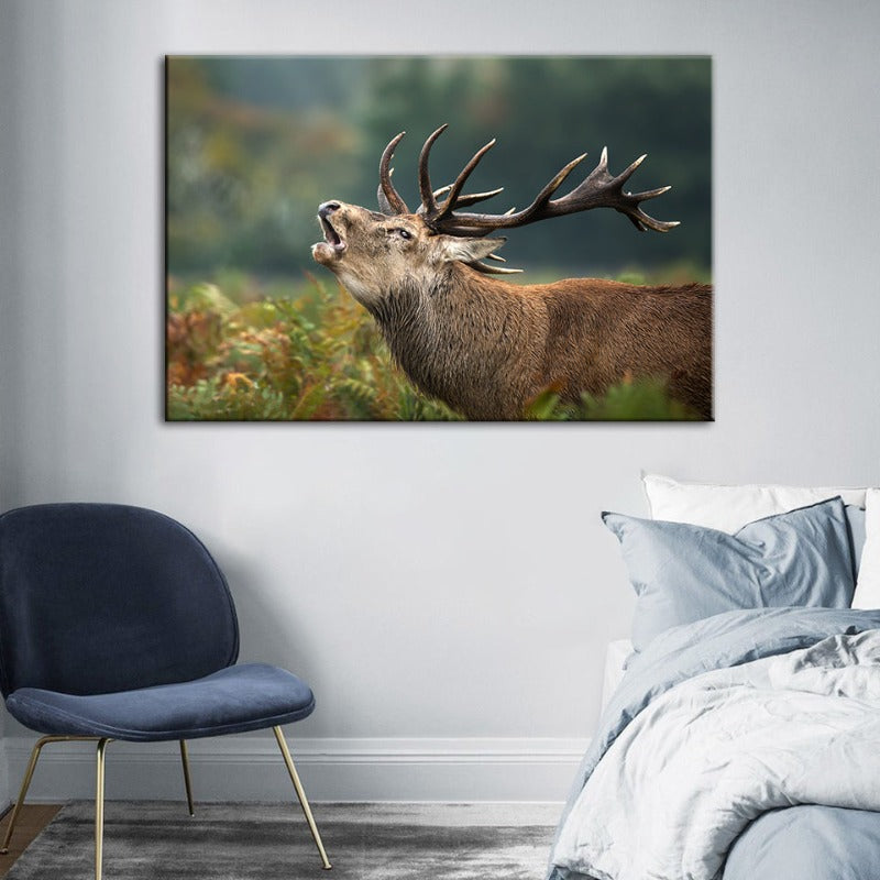 Blöken Elch - Leinwand Wandkunst Gemälde