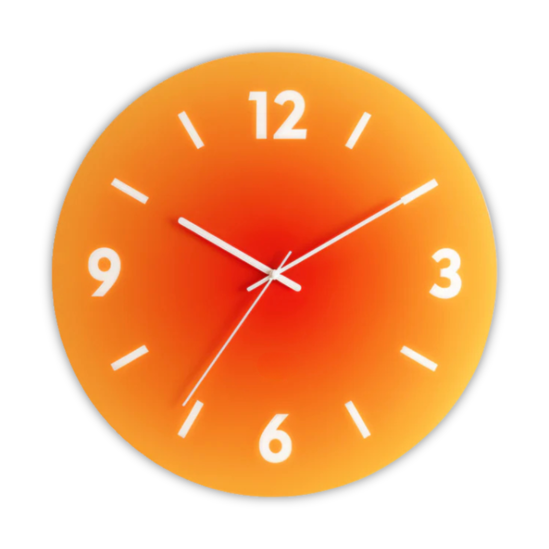 Brehn | Design Glas Wanduhr