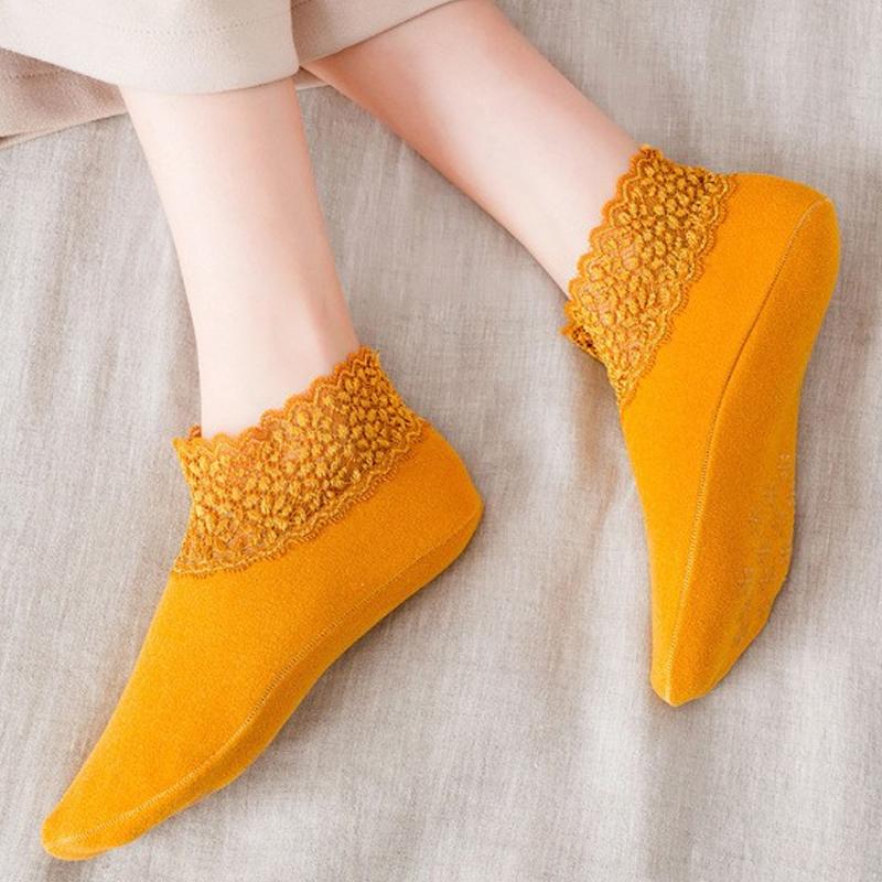 Brehn | Neue warme Socken mit modischer Spitze