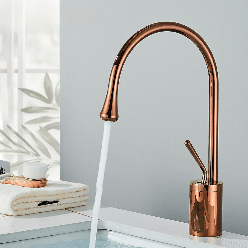 Brehn | BrassGlow - Warm- und Kaltwasser-Mischbatterie für das Waschbecken