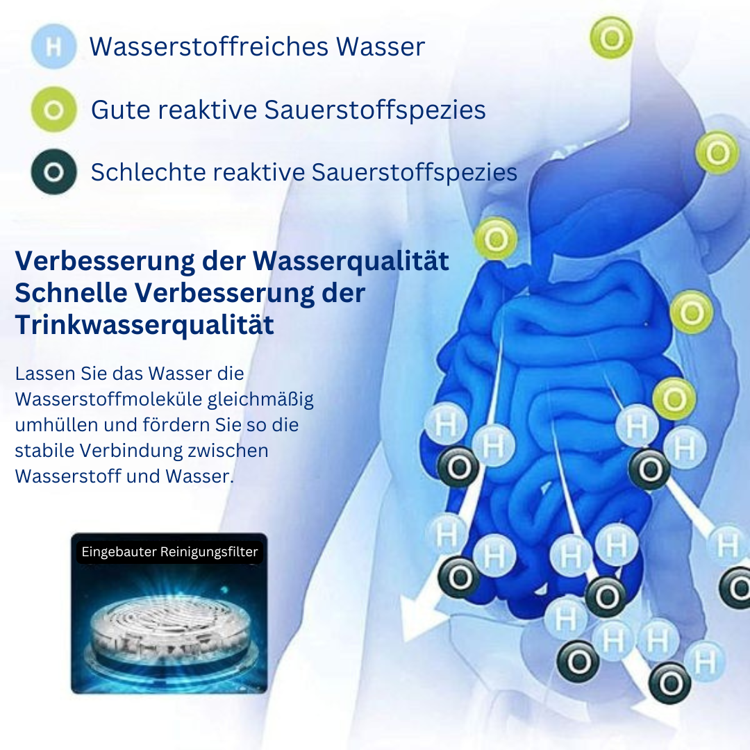 Brehn | Elektrischer Wasserreiniger mit Wasserstoff- und Alkali-Option - PureFlow