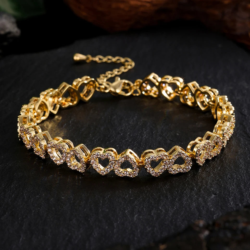 Brehn | Liebe Herzen Diamantarmband