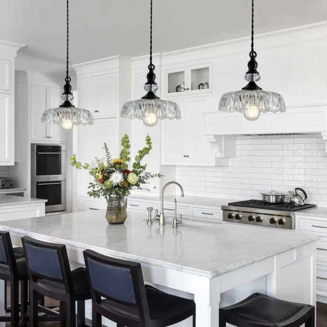 Brehn | Stylische Retro Glas Pendelleuchte