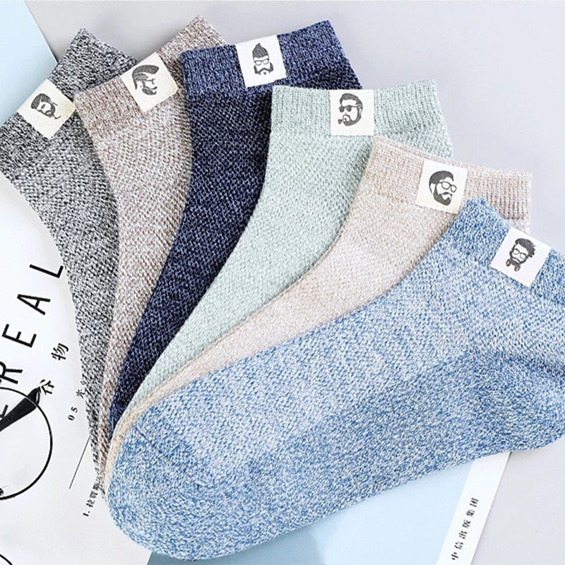 Brehn | Herren Geschäfts atmungsaktive antibakterielle Deodorant Socken (5PCS)