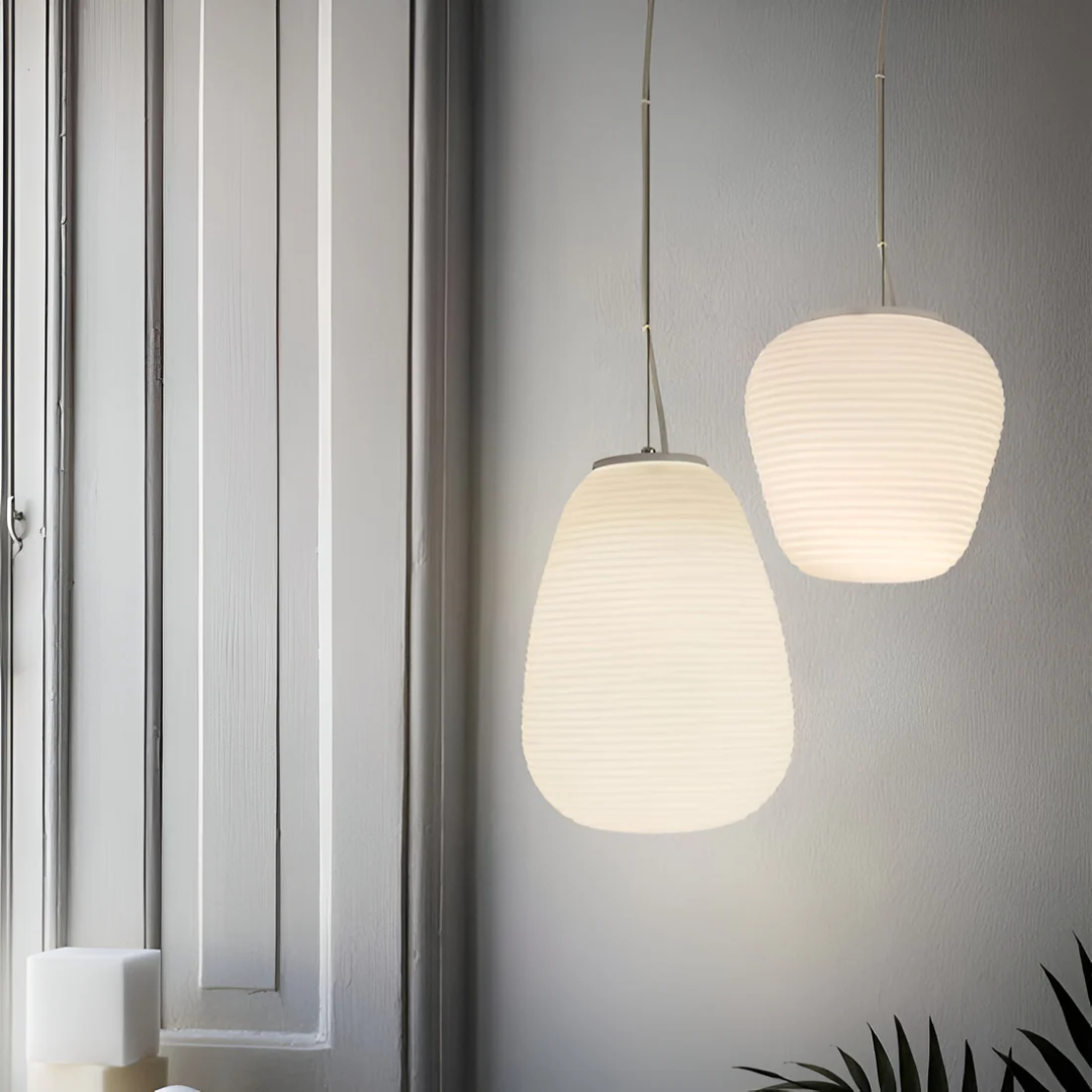 Brehn | Opal Glas Pendelleuchte