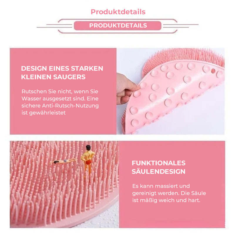 Brehn | Fuß- und Rückenschrubber für die Dusche, Massagepad