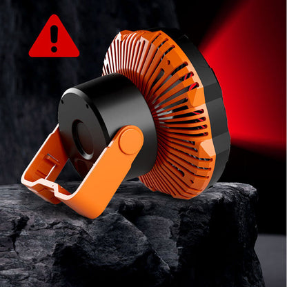 Tragbarer Campingventilator mit LED-Licht | Brehn