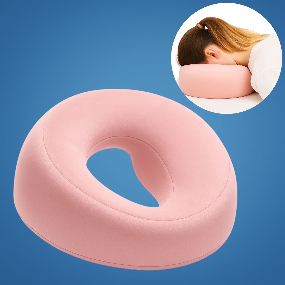 FaceEase | Face-Down-Kissen – Druckentlastungsunterstützung – Konturiertes Memory-Schaum – Ideal für Massage, Schönheit & Bauchschlaf Brehn
