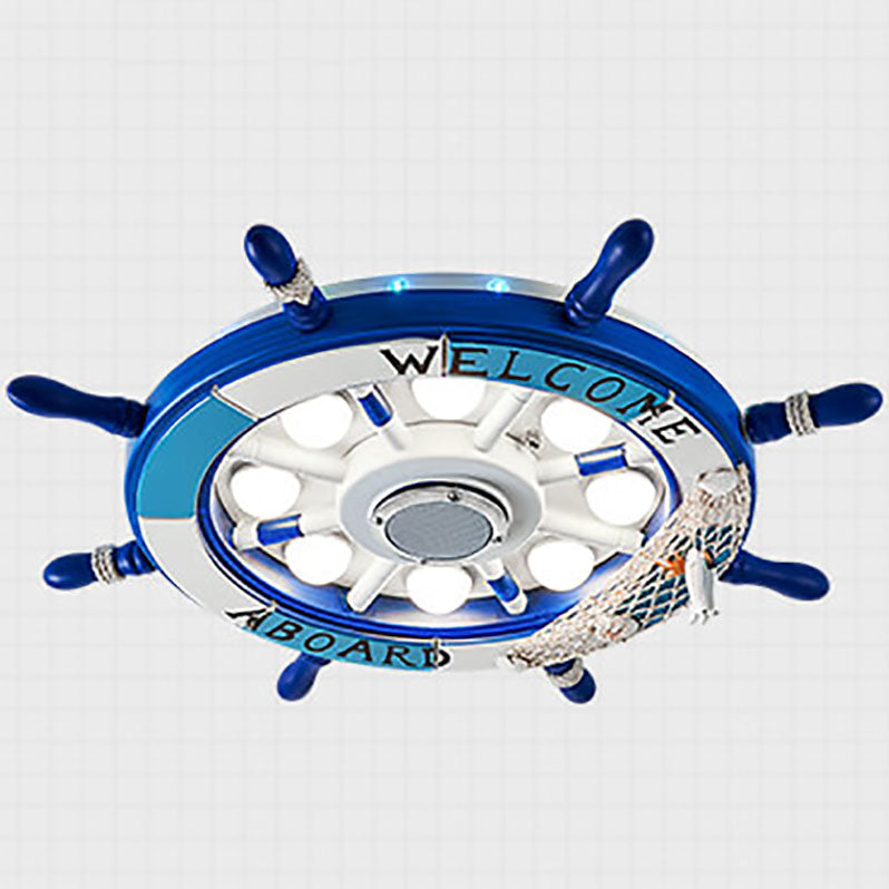 NautiGlow LED-Deckenleuchte für Kinderzimmer | Segelboot-Design | Cartoon-Stil | Stimmungsbeleuchtung