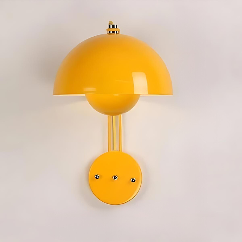 Moderne LED-Wandleuchte im Pilzdesign