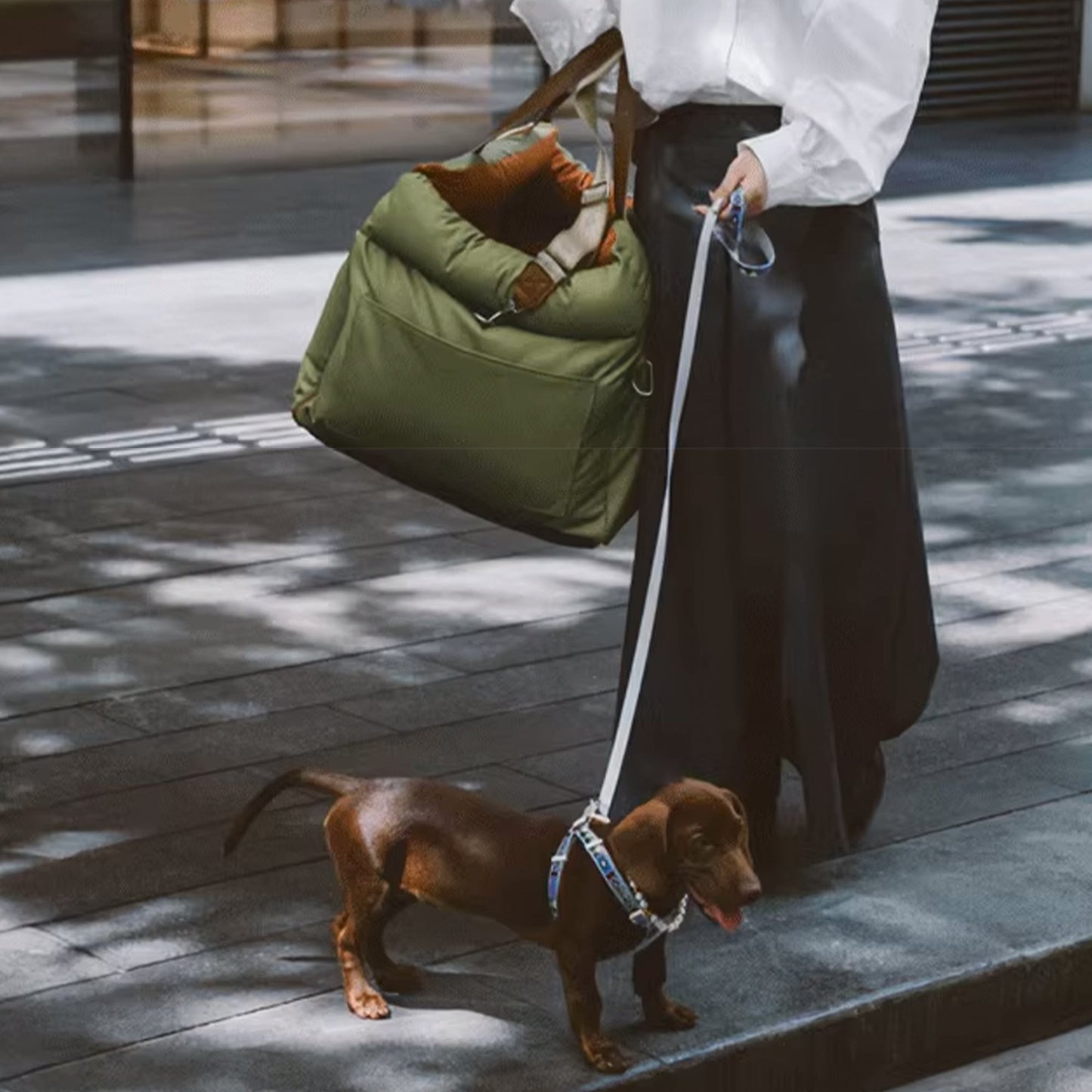 Faux-Leder Hunde Booster Bett – Stylisch, Sicher und Bequem | Brehn