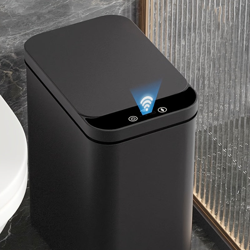 Set von 2 Smart Sensor Mülleimern – Berührungslos und Kompakt (Schwarz) | Brehn